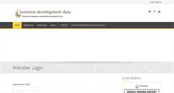 Desktop Screenshot of businessdevelopmentdata.com.au