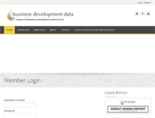 Tablet Screenshot of businessdevelopmentdata.com.au
